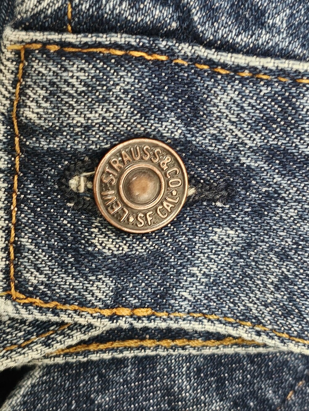 Vintage Levi's 70506-0216 Denim Trucker Jacket Men's Size 40R  Made In USA 80s - Picture 12 of 16